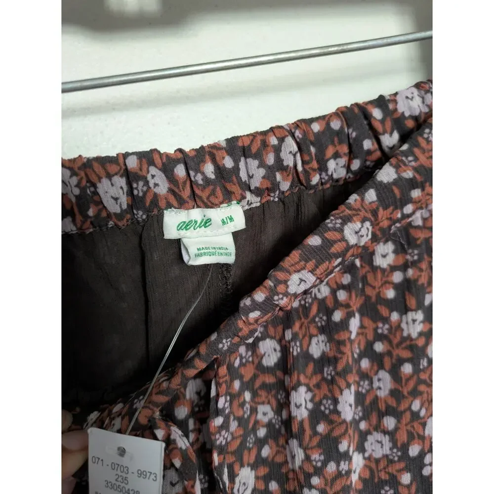 NWT Aerie Garden Party Floral Boho Tiered Maxi Skirt Size M